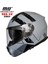 -966-V2 Çene Açılır Kask (Grey) 1