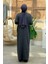 Uzun Tunik ve Pantolon Ikili Triko Takım 12157 Füme 2