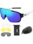No.3 Tarzı 4 Lens Seti Poc Aspıre Hd Bisiklet Güneş Gözlüğü Mtb Spor UV400 Gözlük Erkek Kadın Dağ Yol Bisikleti Gözlük Bisiklet Binme Gözlüğü (Yurt Dışından) 1