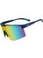 Yeşil Stil Koyu Mavi Doğa Sporları 4 Lens UV400 Erkek Bisiklet Güneş Gözlüğü TR90 Spor Bisiklet Gözlük Mtb Dağ Bisikleti Balıkçılık Yürüyüş Binme Gözlük (Yurt Dışından) 1