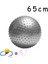 65CM Gri Stil 55CMCMCMCM Nokta Masaj Topu Pompalı Yoga Topu Kirpi Fitness Topları Fitball Pilates Denge Eğitimi Spor Gym (Yurt Dışından) 1