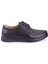 DMA08-433 Siyah Ortopedik Poliüretan Taban Günlük Bağcıklı Erkek Deri Ayakkabı 2