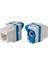 Uranıum KJ-UC6-18056DB Cat6 Utp 180 Derece Çevirmeli Keystone Jack Mavi Renk 1