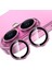 Trend iPhone 16 ve iPhone 16 Plus Uyumlu Kamera Camı Lens Koruyucu Halka Set - Pembe 1