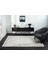 Feel FL003A Beyaz Halı Modern Çerçeve Desenli Akrilik Pamuk Taban Salon Halısı Yatak Odası Koridor 5