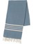 Bath & Beach Towel Krem Sultan Peştemal Mavi 1