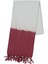 Batik Peştemal Beyaz - Bordo 1