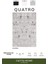 Quatro QU008A Gri Halı Modern Desen Antialerjik Pamuk Taban Salon Halısı Yatak Odası Mutfak Koridor 2