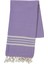Bath & Beach Towel Krem Sultan Peştemal Koyu Lila 1
