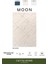 Moon MO103M Krem Halı Modern Lacivert Detaylı Akrilik Pamuk Taban Salon Halısı Yatak Odası Koridor 2