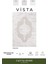 Vista VS013A Beyaz Halı Klasik Desen Antialerjik Pamuk Taban Yıkanabilir Salon Halısı Yatak Odası 2