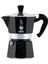 Moka Renk: Ocak Plakası Için Ikonik Espresso Makinesi, Gerçek Italyan Kahvesi, Moka Demliği, 1 Fincan (60 Ml), Alüminyum, Siyah 1