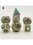 No.10 Tarzı Dragon Scale Metal Zar ve Dnd Zar Seti Dados Rpg Zar Rulo Çokyüzlü Zarlar D4 D6 D8 D10 D20 Oyun Zar Seti (Yurt Dışından) 3