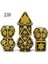 NO.239 Stili 2020 Yeni Dnd Metal Zar Rpg Mtg Zar Masa Üstü Rpg'ler Için Zar Kılıfı Dahil Oyun D4 D6 D8 D10 D% D12 D20 Set Çokyüzlü Zar (Yurt Dışından) 1