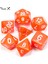 Turuncu Tarzı Sarı Colortop Dnd Lot Zar Seti D4, D6, D8, D10, D10%, D12, D20 Hediye Olarak Masa Oyunu Için Taşınabilir (Yurt Dışından) 1