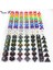 Turuncu Tarzı Sarı Colortop Dnd Lot Zar Seti D4, D6, D8, D10, D10%, D12, D20 Hediye Olarak Masa Oyunu Için Taşınabilir (Yurt Dışından) 2