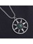 Pusula 60 cm Maske Kolye Mızrak Ucu Çapraz Kolye Moda Charm Güneş Pusula Iskelet Pentagram Kazak Zincir Takı Erkekler Kadınlar Için Hediyeler (Yurt Dışından) 1