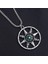 Pusula 60 cm Maske Kolye Mızrak Ucu Çapraz Kolye Moda Charm Güneş Pusula Iskelet Pentagram Kazak Zincir Takı Erkekler Kadınlar Için Hediyeler (Yurt Dışından) 5