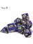 Mor Mavi Tarzı Üst Sınıf Karışık Renkli Yaratıcı Evren Galaxy Zar Seti D4-D20 Royal Glitter Powder Dnd Rpg Için Inanılmaz Etki (Yurt Dışından) 2