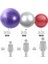 Gri 55 cm Stili Kadınlar Için cm Kalınlaşma Pilates Yoga Topları Bola Pilates Fitness Salonu Denge Fitball Egzersiz Egzersiz Stabilite Isviçre Topu (Yurt Dışından) 5