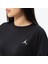 Jordan Essentials Oversize T-Shirt Dress Kadın Oversize Tişört Elbise Siyah 3