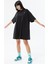 Jordan Essentials Oversize T-Shirt Dress Kadın Oversize Tişört Elbise Siyah 4