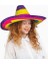 Sombrero Meksika Şapkası Renkli Örme Hasır Çocuk Boy 3