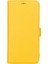 Apple iPhone 13 Pro Max Uyumlu Deri Cüzdanlı Kılıf Limon Sarı 2