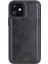 Apple iPhone 12 Mini Uyumlu Deri Arka Kapak Rst1 Siyah 5