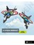 Sünger Gövde 2.4ghz Uzaktan Kumanda LED Işıklı Jet Uçak Drone Başlangıç Seviye (Kırmızı) 2
