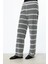 Kadın Beli Lastikli Dantelli Bol Paça Pantolon 4294 Siyah 3