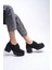 Qerekna Kadın Topuklu Bağcıklı Loafer 00121500 5