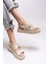 Kadın Çift Tokalı Sandalet Şık Tasarım ve Rahat Kullanım 0012793 3
