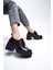 Qerekna Kadın Topuklu Bağcıklı Loafer 00121500 4