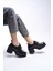 Qerekna Kadın Topuklu Bağcıklı Loafer 00121500 5