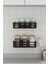 Banyo Duş Rafı 2'li Yapışkanlı ve Deliksiz Duş Organizer Suya Dayanıklı Siyah Raf 5
