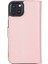Apple iPhone 13 Uyumlu Deri Cüzdanlı Kılıf Toz Pembe 3