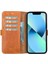 Apple iPhone 13 Pro Max Uyumlu Deri Cüzdanlı Kılıf Karamel 5