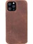 Apple iPhone 12 Pro Max Uyumlu Deri Arka Kapak Rock G2 Kahve 5