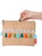Baghashtag Renkli Pon Pon Püsküllü Jüt Clutch Bez Çanta 2