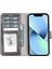 Apple iPhone 13 Pro Uyumlu Deri Cüzdanlı Kılıf Mwwn Tn1 Gri 2