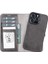 Apple iPhone 13 Pro Uyumlu Deri Cüzdanlı Kılıf Mwwn Tn1 Gri 5