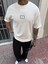 Erkek Oversize Basic High Studiost-Shirt - Beyaz 1