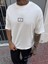 Erkek Oversize Basic High Studiost-Shirt - Beyaz 2