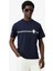 Erkek Slim Fit Baskılı Lacivert T-Shirt 1
