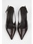 Kadın Estelle Acı Kahve Cilt Stiletto 3