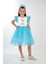 Elsa Karlar Kraliçesi Kız Çocuk Parti Elbisesi - Çocuksan Baby&Kids Wear - Abiye - Turkuaz - 9 Yaş - CS2023000044-TURKUAZ-9 Yaş 4