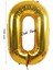 Folyo Balon 0 Rakamı Helyum Balon 100 cm Gold Renk - 0 Yaş Balonu - 0 Rakam Balon - 40 Inch 1