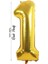 Folyo Balon 1 Rakamı Helyum Balon 100 cm Gold Renk - 1 Yaş Balonu - 1 Rakam Balon - 40 Inch 1