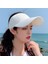 Bayan Boş Üst Doğa Sporları Sivri Kap Öğrenci Güneş Şapkası 8010 Beyaz (Yurt Dışından) 1